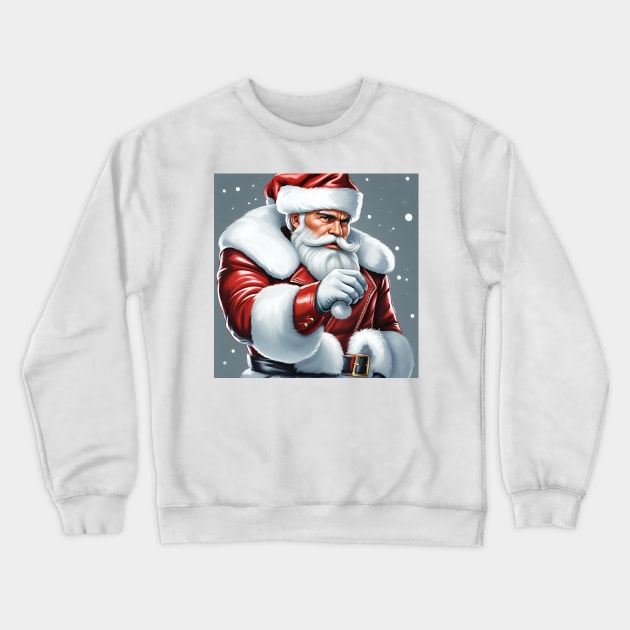 Buff Santa, Christmas Daddy Crewneck Sweatshirt by SNAustralia